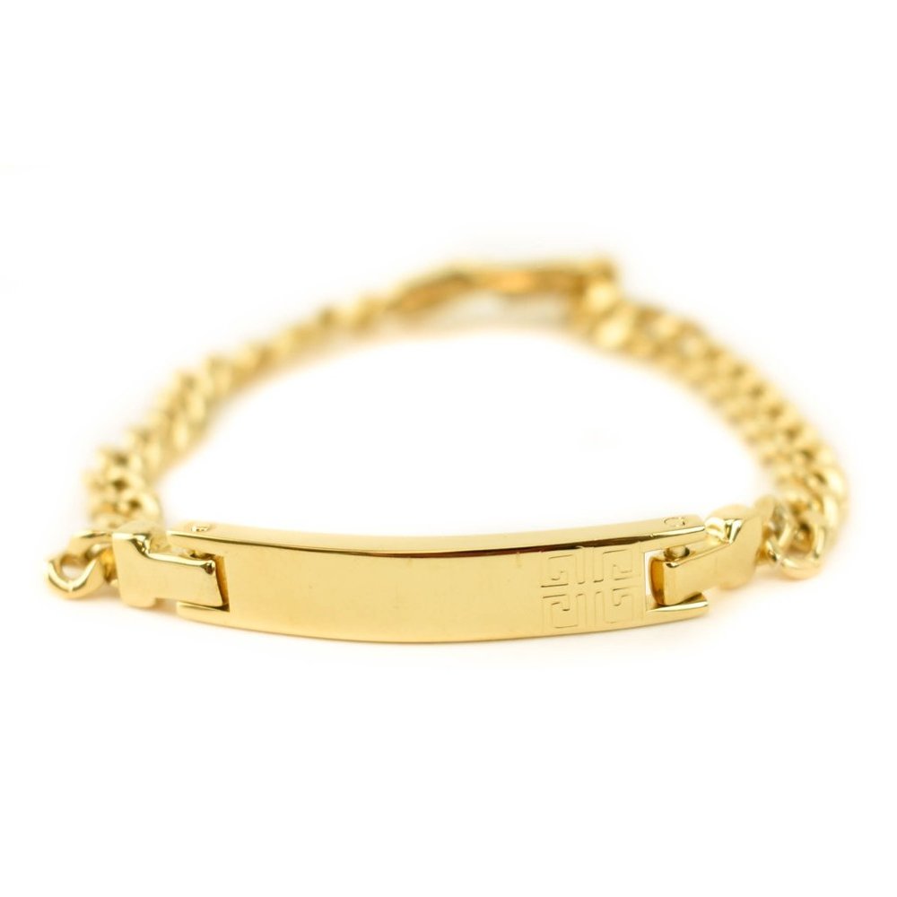 GIVENCHY: Gold, Metal "4G" Logo ID Bracelet (nr) Unisex - Picture 1 of 7